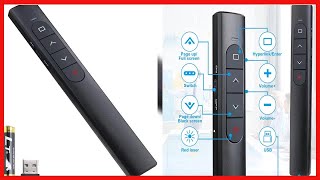 Wireless Presenter Remote Presentation Clicker with Hyperlink amp Volume Remote Control PowerPoint [upl. by Nydia]