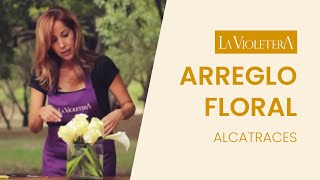 💐ARREGLO FLORAL · Alcatraces  La Violetera 💐 [upl. by Enyaj]