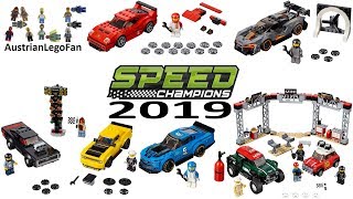 Lego Speed Champions 2019 Compilation of all Sets [upl. by Audris432]