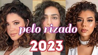 CORTES PARA CABELLO RIZADO 2023  ESTILOS PELO RIZADO MUJER [upl. by Ahsocin]