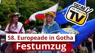 Europeade Gotha 2023 – Festumzug [upl. by Ikceb995]