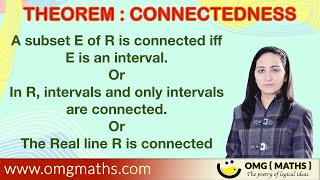 Theorem of connectedness  Connectedness  Real analysis  Metric space  topology  Compactness [upl. by Fairfax]