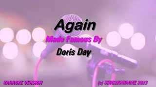 Doris Day Again  Karaoke Version King with sing along Lyrics [upl. by Cormick]