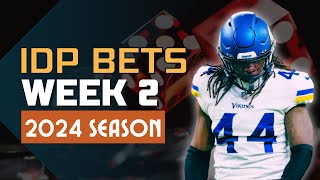 Week 2 Tackle  Sack Prop Bets  2024 NFL Season [upl. by Lawson]