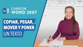 CURSO DE WORD 2007 Cómo copiar pegar mover y poner un texto en Word 2007 [upl. by Ahsimat]