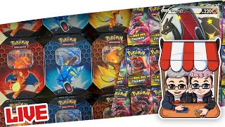 HIDDEN FATES REPRINT IST DA OPENING LIVE STREAM Pokemon Booster Pack [upl. by Ademla56]