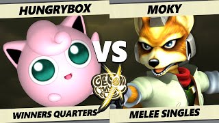 GOML X  Hungrybox Jigglypuff Vs Moky Fox Smash Melee  SSBM [upl. by Antoine]