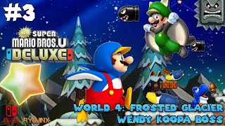 New Super Mario Bros U Deluxe Ryujinx Gameplay World 4 [upl. by Haisi]