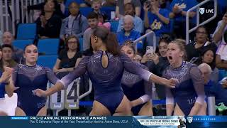 Margzetta Frazier NearPerfect 9975 Floor UCLA vs Clemson 31624 [upl. by Melessa33]