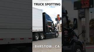 TRUCK SPOTTING 01054  BARSTOW automobile semitrailer trucking [upl. by Trish]