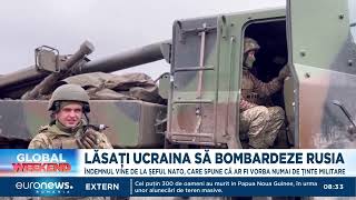 Stoltenberg le cere aliaţilor să dea voie Ucrainei să atace Rusia cu armament primit din Occident [upl. by Turnheim217]