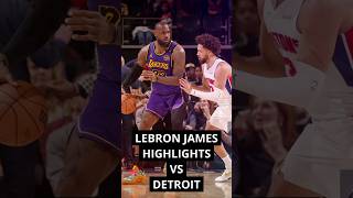 Lebron James TAKES Detroit in Epic Showdown [upl. by Nnaarual101]