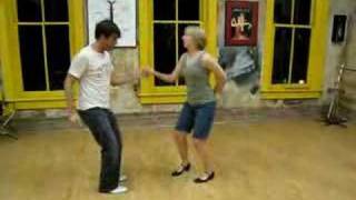 east coast swing lindy hop wrap up and forearm spin [upl. by Rahr]