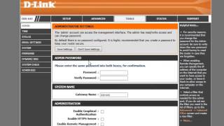 How to change your DLink router login password [upl. by Brunell]