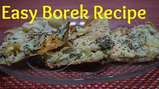 Easy Borek Recipe with Spinach amp Feta Cheese Phyllo Pastry with Spinach and Cheese [upl. by Hooper]