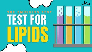 TEST FOR LIPIDS  EMULSION TEST [upl. by Seen75]