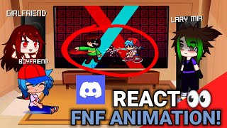 Boyfriend reacts Chara vs Bf knife fight  fnf animations  gacha meme foryou [upl. by Wenger]