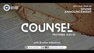 COUNSEL  BroAdeshina  DIVINE ANNOUNCEMENT  Febuary 2024 [upl. by Debbee]