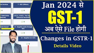 Changes in GSTR1 from Jan 2024  Ecommerce Operator  New GSTr1 2024 [upl. by Gerita918]