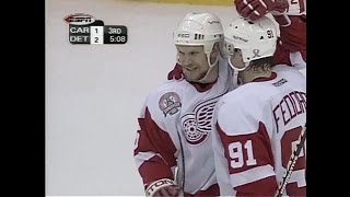 2002 Playoffs Every Goal by Red Wings Hall of Famers [upl. by Abbottson]