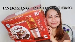 Smoothie Blender Demotech All in 1 Food Processor Review amp Unboxing As Seen On TV [upl. by Eatton]