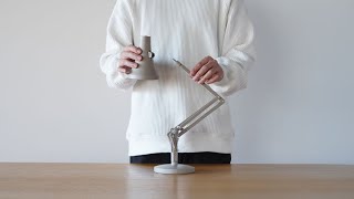 アングルポイズAnglepoise 90 mini miniの組み立て方法と調光機能 [upl. by Aihsyla434]