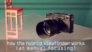 Fujifilm XPro1 Hybrid Viewfinder  how it works at manual focusing [upl. by Fife303]