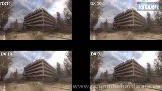 Stalker Call of Pripyat Benchmark DirectX 11 vs 101 vs 9 [upl. by Anrehs]