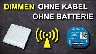 Eltako FunkDimmaktor anschließen  Funktaster einlernen  KEIN Kabel amp KEINE Batterie FD62NPN230V [upl. by Rahab490]