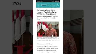 Peringatan Tegas BKN ‼️Honorer Tidak Mendaftar PPPK 2024 Akan Dipecat pppk2024 beritapppk2024 [upl. by Bremer694]