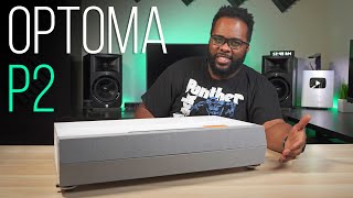 Optoma CinemaX P2 4K Laser Projector Review  Best Ultra Short Throw Under 4000 [upl. by Marl]