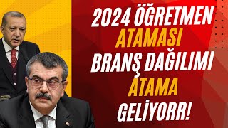 2024 ÖĞRETMEN ATAMASI BRANŞ DAĞILIMI 📢 [upl. by Winslow]