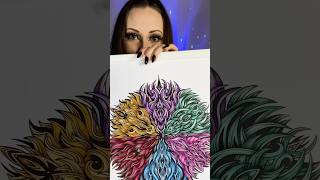 Colourful mandala art 🌈✨ drawing mandalaartistic mandala framedart artvsartist artprogress [upl. by Inger]