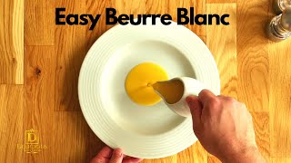 Easy Beurre Blanc  Butter Sauce [upl. by Avenej]