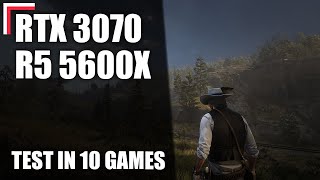 AMD Ryzen 5 5600X  RTX 3070 — Test in 10 Games 1080p 1440p 4K [upl. by Infeld93]