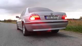 BMW E38 730i V8 straight pipe [upl. by Odnalo]