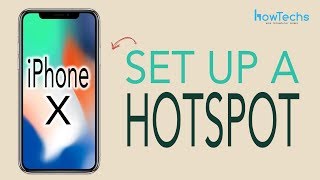 iPhone X  How to set up a Wifi Hotspot [upl. by Eillo]