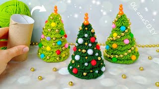 ❤️️🎄 Superb Christmas Tree Making Idea with Yarn  Easy Way to Make It  DIY Amazing Christmas Decor [upl. by Bartholomeo]