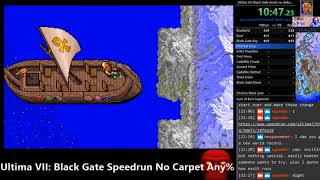 Ultima VII The Black Gate speedrun no magic carpet 41m40s any no debug room [upl. by Yeroc]