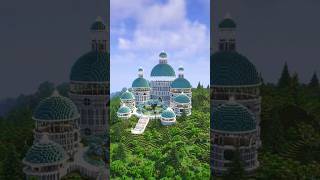 Minecraft White Palace Build Timelapse 🤯 [upl. by Fahland712]