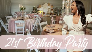 ELEGANT 21st BIRTHDAY PARTY IDEAS BACKDROPS MARQUEE LETTERS LIVING LUXURIOUSLY FOR LESS [upl. by Iz]