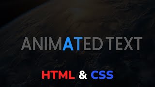 Как сделать аннимацию для текста на HTML amp CSS animations  Animated text using HTMLampCSS animation [upl. by Aimo]