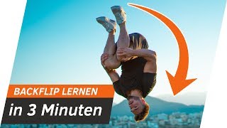 RÜCKWÄRTSSALTO lernen in 3 MINUTEN  Backflip Tutorial  Andiletics [upl. by Eirot993]