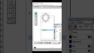 Star Shape Making in Pagemaker Shorts Video [upl. by Trant861]