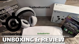 SteelSeries Arctis Nova 7X White Collection Unboxing and Review [upl. by Anibur]