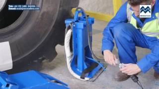 Monaflex Tutorial Sidewall repairs in OTR Tyres [upl. by Yreneh]