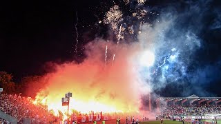 SSV Ulm 04 Bayern München 16082024 Choreo Pyroshow Support [upl. by Shaffert]