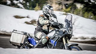 Winter romance at Grimsel Pass in Switzerland  Yamaha Ténéré 700 [upl. by Ecirtra33]