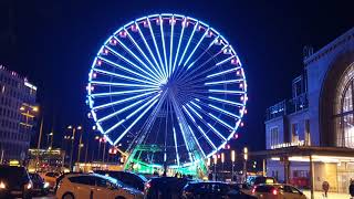 Lichtshow Riesenrad La Noria in Kiel 2024 movie [upl. by Tterab302]