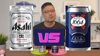 Kronenbourg 1664 Lager vs Asahi Super Dry  Honest Review [upl. by Grishilde]